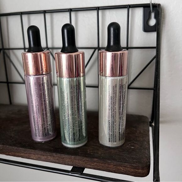 Revolution Liquid Highlighter Set of 3 Luminous Luna Ethereal Mermaid’s Scales - Picture 2 of 3